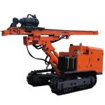 Hydraulic Solar Pile Driver 84KW Turbocharges Engine Pile Driving Machine for sale