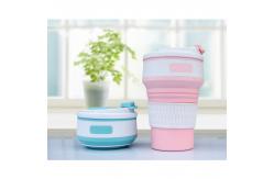 China FDA Standard 350ML Bpa Free Collapsible Silicone Coffee Cup supplier