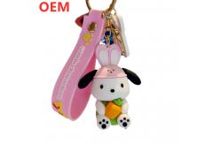 China Custom 3d Cartoon Keychain Customization OEM Design PVC Plastic Keychain supplier