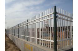 China Ornamental Galvanized Wrought Iron Steel Picket Fence For Garden supplier