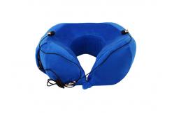 China Custom Car Memory Foam Neck Pillow , Portable Personalized Mesh Cover Headrest supplier