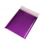 Recyclable Purple Metallic Glamour Mailers / Metallic Mailing Bags Strong Adhesive for sale