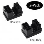 ATX 8Pin Female To 8pin Male 180 Degree Angled Adapter For Desktops Graphics Card for sale