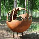 Wood Burning Outdoor Corten Steel Fire Pit portable steel bowl fire pit for sale