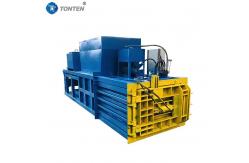 China Woven Bag Foam Cardboard Metal Hydraulic Baler Machine Horizontal Baler supplier