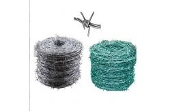 China Customized 25KG Hot Dipped Galvanized Barbed Wire Fencing Bwg16 - 1/2 4 Point supplier