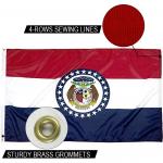 Nylon State Of Mississippi Flag 3x5ft Outdoor Strong Canvas Heading And Brass Grommets for sale