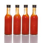Mini Empty Chilli Tomato Hot Sauce Bottles with Plastic Lid for sale