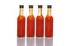 China Mini Empty Chilli Tomato Hot Sauce Bottles with Plastic Lid supplier