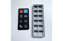 China 80 Shore A Laser Carving Waterproof Silicone Remote Control Buttons supplier