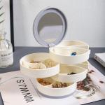 Rotated Plastic Jewelry Organizer Storage Box for Stud Earring