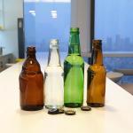 High Quality Green Amber Beer Glass Bottle Clear Hot Stamping Beverage for Beer for sale