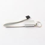Leahter USB 2.0 Flash Drive With UDP Ring Can Embossing Laser Print Logo for sale