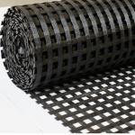 Yarns Fiberglass Geogrid With Black And Green Color