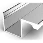 Sliding Door Handles Polished 1.5mm Wardrobe Aluminium Profile