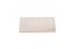 China Custom Empty Blush Palette Metalized Paper Special Shaped with Protective Film supplier