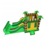 Rainbow Horse Two Parallel Channels Inflatable Slides With Candy Shaped Pillars for sale