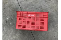 China Vented Nestable Plastic Stacking Crates For Fruit Mesh Structure 120mm Height supplier