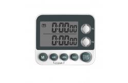 China Magnetic Dual Digital Timer Cooking Countdown Timer Kitchen Baking Tools supplier