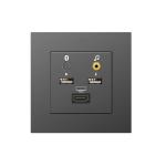 USB / HDMI Multimedia Wall Outlet impact resistance UK standard for sale