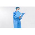 Customised Disposable Medical Lab Coat Long Sleeve Elastic Cuff Unisex for sale