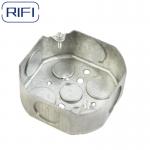 4 Inch Electrical Conduit Boxes Silver Octagon Steel Box Cover for sale