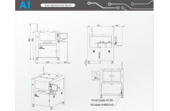 China A1 3KW Visual Solder Paste Printer 0.4-6mm PCB Screen Printer supplier