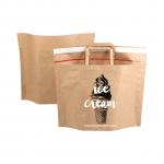 100% Biodegradable Kraft Mailer Paper Bag Self Adhesive Seal Sides And Bottom Gusset for sale