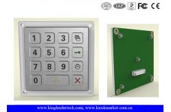 China Door Metal Keypad 4 X 4 Matrix With Rugged Stainless Steel Material supplier