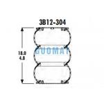 3B12-304 Goodyear Rubber Air Suspension Bags 0-200 Psi Pressure Range For Automotive Vehicles for sale