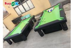 China 0.9mm PVC Air Sealed Billiard Inflatable Snooker Table With Stand supplier