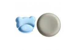 China BPA Free Silicone Baby Tray Cat Shape Tableware Feeding Plate Customized supplier
