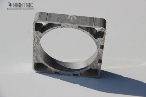 Black Extruded Aluminium Profiles Bending / Cutting Building Construction Use