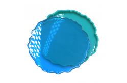 China Flexible Silicone Resin Mold Irregular Shape Epoxy Resin Coaster supplier