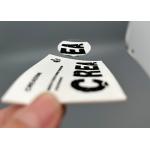 Good Washable White Microfiber Screen Printed Patches With Matte Silicone Logo