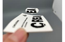 China Good Washable White Microfiber Screen Printed Patches With Matte Silicone Logo supplier