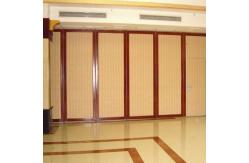 China MDF Aluminum Mobile Wood Movable Operable Track Rollers Sliding Partition Walls supplier