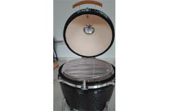 China Charcoal Nylon Wheels 22 Inch Kamado Grill Bamboo Shelves And Handle supplier