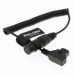 XLR 4 Pin Female To D Tap Camera Power Cable For Practilite 602 DSLR for sale
