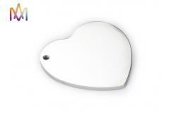 China SS304 Engraved Heart Charm supplier