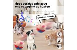 China Dog Plush Toy Funny Pig Electronic Interactive Pet Bouncing Balls Active Moving  Squeaky supplier