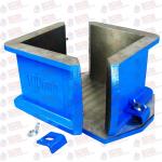 Cast Iron Cube Mould Two Part 100 Mm Concrete Testing Equipment for sale
