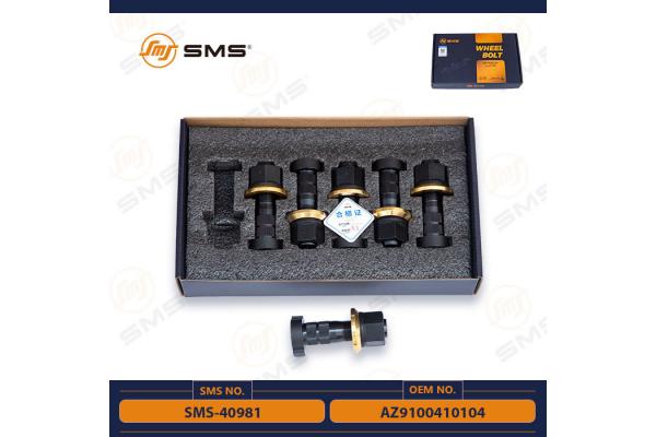 AZ9100410104 Sinotruk Howo Chassis Parts Front Wheel Bolt SMS-40981