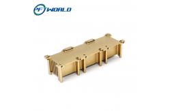 China Anodize OEM Brass Precision Turned Components Electrophoresis Surface supplier