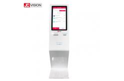 China 19inch 21.5inch Queue Management Kiosk , Capacitive LCD Touch Screen Kiosk supplier