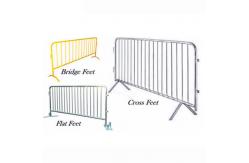China Blue Portable Crowd Control Barriers Fence With Flat Feet supplier