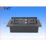 0.7cm Office Desktop Pop Up Power Plug With VGA / RJ45 / Power Outlet