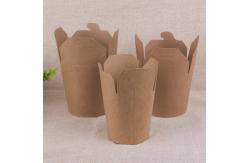 China 18gsm PE Coated Paper Disposable Food Container With CMYK Litho Printing supplier