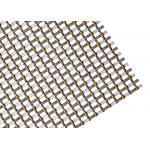 Wall Cladding Atlantic Architectural Metal Fabric With Crimped Flat Wire for sale