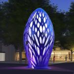 Metal Light Art Sculpture Enhancing Outdoor Spaces With Beauty And Light